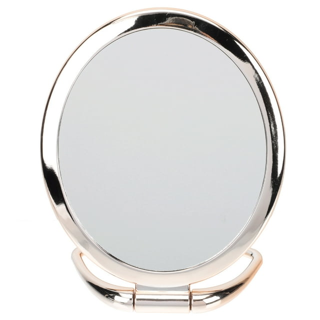Miangastore 1PC Folding Desktop Makeup Mirror Hanging Two-sided Cosmetic Mirror Makeup Tool (Random Color)