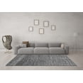 thumbnail image 3 of Ahgly Company Machine Washable Indoor Square Abstract Gray Modern Area Rugs, 3' Square, 3 of 4