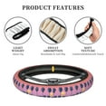 thumbnail image 6 of Balery Steering Wheel Covers Beach With Palm Trees Elastic Skidproof Steering Wheel Protective Cover Case Fit Universal Auto Accessories Decor, 6 of 8