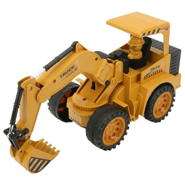 Coche RC para niños, modelo de excavadora RC 1:18, coche de ingeniería RC, modelo de excavadora RC adaptado para la perfección
