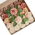 thumbnail image 5 of Mosey 1 Set Simulated Rose Not Wither No Watering Realistic Decorative Valentine Day Present 25 Colour Blocked False Roses with Box Party Supply, 5 of 8