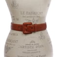 thumbnail image 2 of OnlineBelts Women Faux Embossed Alligator Full Grain Leather Square Belt, 2 of 4