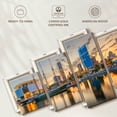 thumbnail image 6 of Elephant Stock Milwaukee Downtown Wall Art - Horizontal Multi Panel Canvas - Living Room Wall Decor - Places Multi Panel - Gray And Orange Decor - 92" x 42", 6 of 8