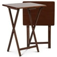 thumbnail image 2 of PJ Wood Portable Folding TV Tray Table Desk Stand, Honey Oak (10 Pack), 2 of 8