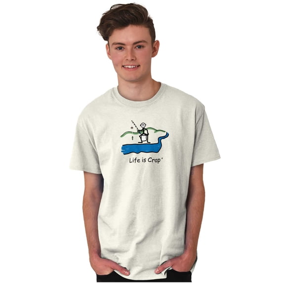 Bait Fishing Small Fish Fisherman Angler Mens Graphic T Shirt Tees Brisco Brands