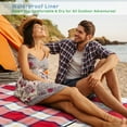 thumbnail image 5 of Outdoor Picnic Blanket- Oversized Beach Mat with Foam Padding-Waterproof & Foldable- For Travel, Camping, Festivals & Sport Events by Wakeman Outdoors, 5 of 8