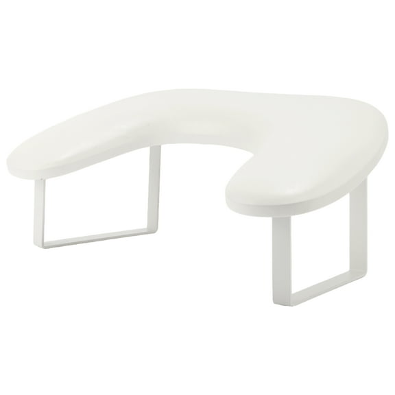 Unique Bargains Arm Rest for Nails Tech U Shaped with Detachable Brackets with Stable Base Arm Rest Pillow White