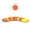 B, variant on Esaierr Colorful Paper Garland Circle Dots Party Hanging Rainbow Decorations Glitter Teal Blue Star Circle Garland