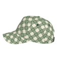 thumbnail image 5 of Haiem Daisy Plaid Green Baseball Cap Dad Hat Cotton Soft Adjustable Fashion Hats for Men Women Unisex Style Headwear, 5 of 9