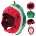 thumbnail image 3 of GOOHOCHY 1 pieza de decoración de cabeza de Cosplay sombrero con forma de sandía suave decoración de fiesta de carnaval, 3 of 7