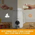 thumbnail image 4 of 8 in 1 Nut Milk Maker Blender, 40oz Homemade Soy, Almond, Oat, Coconut, Plant Based Milks and Non Dairy Beverages, Automatic Soybean Milk Machine with Delay Start/Keep Warm/Boil Water, White, 4 of 6