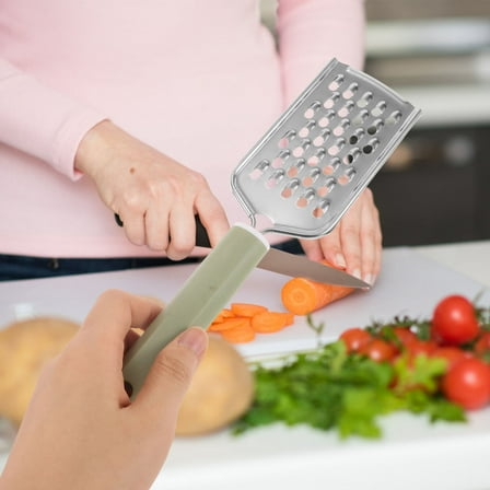 Masteelf Stainless Steel Cheese Grater Set Mini Cheese Grater with Handheld Cheese Shredder Kitchen Small Graters for Ginger Garlic Chocolate Vegetables Fruits