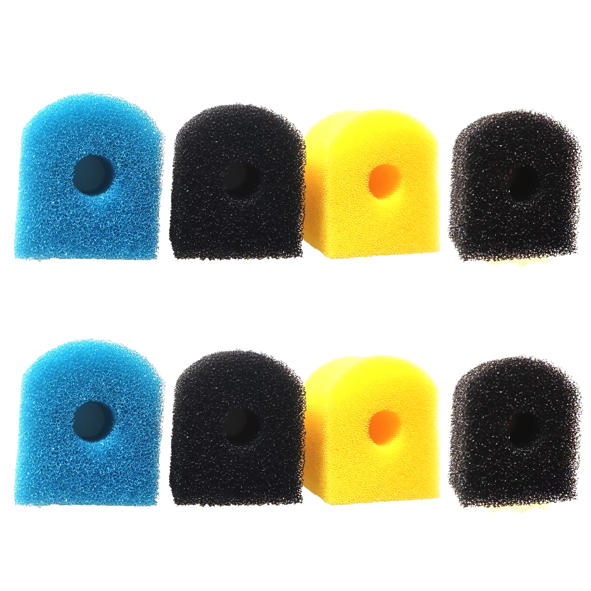 Qzbhct Filter Filtering Sponges for Aquarium Filters - Pack of 15 (5 Coarse Sponge, 5 Black Sponge, 5 Fine Sponge)(3-Stage)