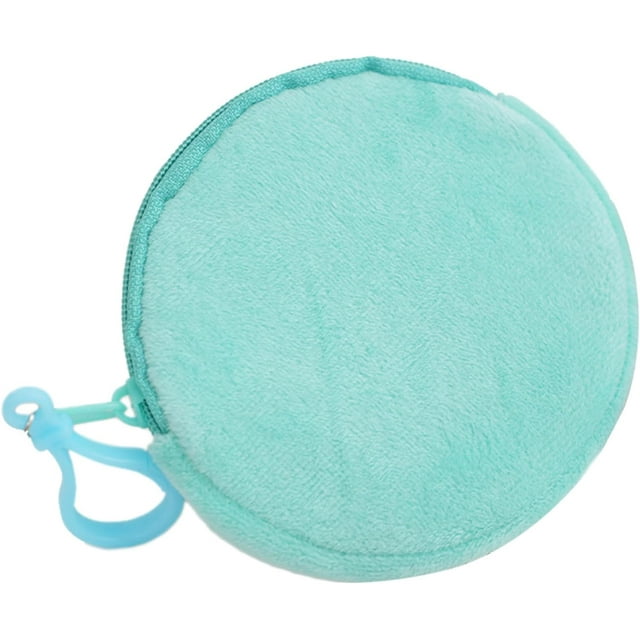 HUGFEGWE Circular Wallet Shapes Keychain Round Coin Purse Keyring Loose Changes/Keys/Storage Bag Ornament For Women Girls Convenient Travel Pouch CJB91-58396