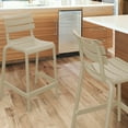 thumbnail image 2 of Compamia Helen Counter Stool Taupe, 2 of 7