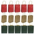 thumbnail image 1 of 15 piezas 15x8x21cm bolsa de papel Kraft cajas de Navidad regalo festivo bolsas de mano contenedores de soporte de chocolate para la tienda del hogar, 1 of 5