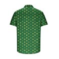 thumbnail image 4 of cllios Hawaiian Shirt Funny St Patricks Day Beach Tshirts Lucky Green Shamrock Print Short Sleeve Bowling T Shirt Casual Button Down Party Tops, 4 of 5