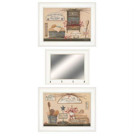 UPC: 0840105542711 | Wash Room Collection By Pam Britton Printed Wall Art Wood Multi-Color