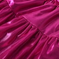 thumbnail image 6 of Womens Metallic Skirt Shiny Flared Pleated Skirt Layered Ruffle Hem Mini Skirt Rave Skirt Wrap around Skirts for Women Twin Bed Skirt Suede Skirt Smocked Skirt Swing Skirt Hoop Skirts for Girls plus, 6 of 6