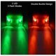 thumbnail image 4 of ZHAOCHENG piezas de luces de proa para barco, luces LED rojas y verdes para navegación con 5 pilas de botón, 4 of 5