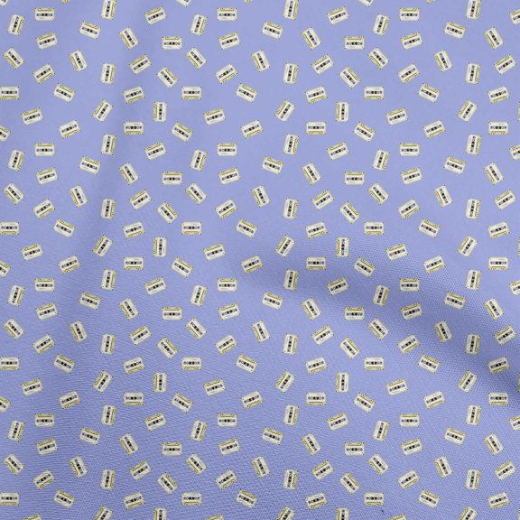 oneOone Cotton Flex Bluish Violet Fabric Kids Sewing Craft Projects Fabric Prints By Yard 40 Inch Wide