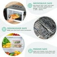 thumbnail image 6 of GPED 8 Pack Glass Meal Prep Containers, Food Storage Containers with Lids, Glass Lunch Boxes, Airtight Bento Boxes, for Microwave, Oven, Freezer and Dishwasher Safe, Pink, 6 of 7
