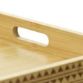 thumbnail image 5 of Gibson Home 129405.01 15 in. Sadler Wood Serving Tray with Built-in Handle, 5 of 5