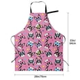 thumbnail image 5 of Lsque Colorful Cute French Bulldog Waterproof Apron Chef Aprons for Men Heavy Duty Chemical Work Apron Extra Long Grilling Aprons with Adjustable Bib Apron, 5 of 9