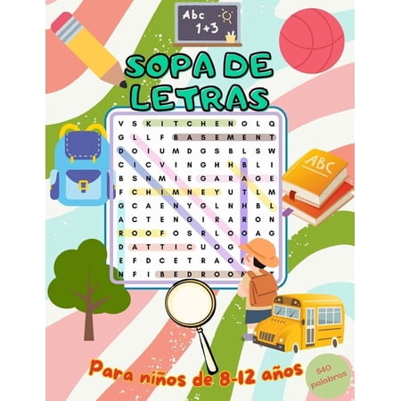 Busca y Encuentra: Sopa de Letras Divertida para NiÃ±os (8-12 aÃ±os): Pasatiempos para niÃ±os curiosos: desarrolla vocabula (Paperback)