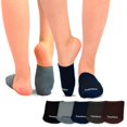 thumbnail image 1 of CHOK TeeHee Womens Seamless Toe Topper Liner Socks 5-Pack with Non-Skid Bottom, 1 of 7