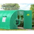 thumbnail image 2 of Jocisland 20x10x7.5 ft Heavy Duty Galvanized Steel Frame Greenhouse kit, Reinforced PE Cover & Film Clips, Green, 2 of 7