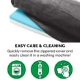 thumbnail image 5 of FurHaven Pet Products Luxe Fur & Performance Linen Cooling Gel Top Sofa Pet Bed for Dogs & Cats - Charcoal, Large, 5 of 13