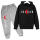 thumbnail image 3 of Conjuntos de chándal para niños, ropa para bebés, niños y niñas, trajes deportivos de moda, sudaderas con capucha y pantalones, chaqueta de marca, ropa para niños, 3 of 5
