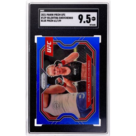 2021 Panini Prizm UFC Blue Prizm Valentina Shevchenko #139 /199 SGC 9.5