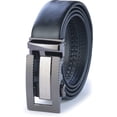 thumbnail image 1 of James Fiallo Men's Automatic Buckle Ratchet Leather Dress Belt, BLT10,53, 1 of 3
