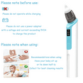 thumbnail image 3 of Electric Nasal Aspirator  For Baby Infants Newborn Kids Baby Nasal Aspirators With 3 Silicone Tips & 5 Suctions Power Baby Sucker For Nose Nose Sucker, 3 of 9