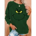 thumbnail image 3 of Sudadera con estampado divertido, sudadera con cuello redondo de manga larga, tops casuales para otoño e invierno, ropa de mujer, 3 of 4