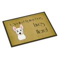 thumbnail image 1 of Caroline's Treasures BB1474JMAT Westie Spoiled Dog Lives Here Alfombrilla para interior o exterior, 24 x 36, multicolor Caroline's Treasures BB1474JMAT, 1 of 1
