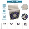 thumbnail image 7 of Table Runner Purple Hydrangea Table Decoration for Kitchen Dinning Retro Wreath Table Decoration for Indoor Outdoor Party Wedding Decor 13x90 Inch, 7 of 7