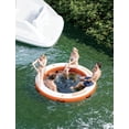 thumbnail image 2 of Inflatable Water Hammock Floating Dock Mesh , 10FT/8FT Sunchill Float Ring Heavy Duty River Floats Lake Raft for Tanning Pool Float Island Platform Pad Mat Party, 2 of 8