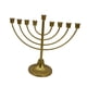 thumbnail image 5 of Candelabro judío con adornos, base ancha y resistente, decoración para Hanukkah, menorá 9 sucursal, 5 of 9