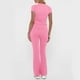 thumbnail image 5 of Traje de pantalón ancho y camisa deportiva elegante de color liso para mujer: conjunto informal y formal con tejido cómodo, tallas reales: tallas S-XXL, 5 of 8