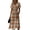 Orange, variant on Minjewel Women's Gingham Shift Dress with Plaid V-Neck - Short Sleeve Summer Dress, Loose Flowy Beach Party Outfit, Preppy Comfy Vacation Mini Dress,Pink,L