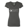 thumbnail image 2 of Grey Sloan Grey's Anatomy Pop Female Junior Fit V-Neck Tee, Dark Grey, X-Large, 2 of 3