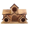 thumbnail image 1 of Casa Colgante de PáJaros Madera para Exteriores 6 Agujeros Patio Decoraciones Trasero, 1 of 5