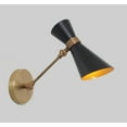 thumbnail image 2 of Stilnovo Style Single Light Articulated Peggy Wall Lamp Mid-Century Modern Brass Sconce, 2 of 8