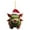 F, variant on Dachshund Goat Elk Pig Christmas Ornament - Funny Farm Animal Acrylic Decor for Christmas Tree & Car, Cute Animal Pendant Gift