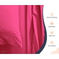 thumbnail image 3 of SGI Bedding 600 TC Egyptian Cotton Bed Sheet Set - Texas King Size Sheets 600 Count Sheets Soft, Durable Sheets Cotton Sheets in 600 TC 15" Deep, Hot Pink Solid, 3 of 8