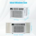 thumbnail image 2 of 12000 BTU Window Air Conditioner,with Remote,Ultra Quiet,Energy Efficient Window AC Unit,White,With WiFi, 2 of 6