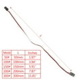 Milue 10pcs 10cm Quadcopter Extension Servo Lead Futaba JR Male To Male